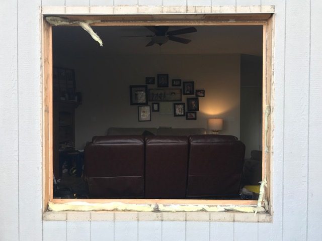 Wood Window Frame Removal